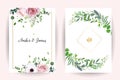 Classic floral vector design frames