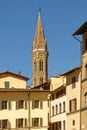 Classic florence city architecture, church spire Royalty Free Stock Photo