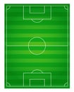 Classic football field with two-tone green coating