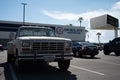 Classic 1980 Ford F-series F-350 pickup truck in cream color Royalty Free Stock Photo