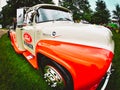 A classic Ford F600 truck at a tractor show in Burton, Ohio Royalty Free Stock Photo