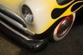 Classic Ford with Flames Royalty Free Stock Photo