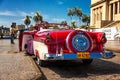 Classic Ford waiting for tourists in Havana