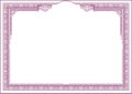 Classic form horizontal certificate lilac