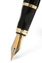 Classic fountain pen on paper Royalty Free Stock Photo