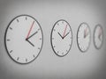 Classic four clock Royalty Free Stock Photo