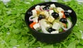 Classic fresh beautiful delicious Greek salad