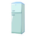 Classic fridge icon, cartoon style Royalty Free Stock Photo