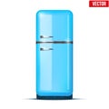 Classic Fridge refrigerator. Vector isolated on