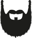 Classic full beard icon