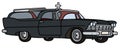 Classic funeral car Royalty Free Stock Photo