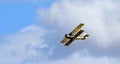 Classic G-AAIN Parnall Elf II  aircraft in flight. Royalty Free Stock Photo