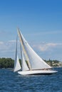 Classic Gaff rigged sloop Osprey Stockholm archipelago Royalty Free Stock Photo