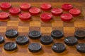 Classic Game of Checkers Royalty Free Stock Photo