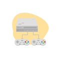 Classic game console icon vektor illustration