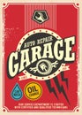 Classic garage retro poster