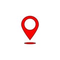 Classic geo pin Location map travelling icon in vector style for web Royalty Free Stock Photo