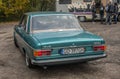 Classic car green Audi 100 SL car driving Royalty Free Stock Photo