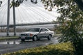 Mercedes 560 SEC C126 and the bridge