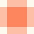 Classic gingham pattern featuring warm coral and beige hues. Ideal for backgrounds, textiles, crafts, and design projects Royalty Free Stock Photo