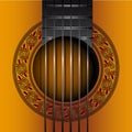 Classic gitar album cover EPS vector file Royalty Free Stock Photo