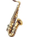 Classic golden saxophone design