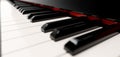 Classic grand piano keyboard Royalty Free Stock Photo