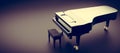 Classic grand piano keyboard Royalty Free Stock Photo