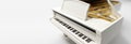 Classic grand piano keyboard Royalty Free Stock Photo