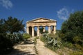 Classic Greek (Doric) Temple at Segesta in Sicily Royalty Free Stock Photo