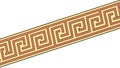 Classic Greek Key Border, Meander Pattern, Ancient Decorative Design, vector design Generative AI Royalty Free Stock Photo