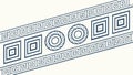 Classic Greek Key Border Seamless Pattern Vector, vector design Generative AI Royalty Free Stock Photo