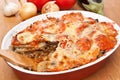 Classic Greek Moussaka with Eggplant Royalty Free Stock Photo