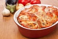 Classic Greek Moussaka with Eggplant Royalty Free Stock Photo