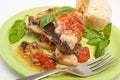 Classic Greek Moussaka with Eggplant Royalty Free Stock Photo