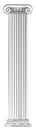 Classic Greek Roman Column Pillar Vintage Woodcut Royalty Free Stock Photo