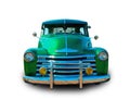 Classic green Hot Rod Royalty Free Stock Photo