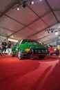 Classic green Porsche 911 targa on display at Jogja VW festival Royalty Free Stock Photo