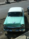 Classic Green and white Chevrolet Bel Air in Lima