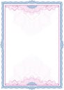 Classic guilloche border / diploma / certificate