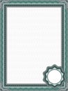 Classic guilloche border for diploma or certificate