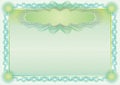 Classic guilloche border for diploma or certificate Royalty Free Stock Photo