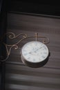 Classic hanging clock Royalty Free Stock Photo