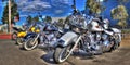 Classic Harley Davidson motorcycle Royalty Free Stock Photo