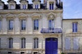 Classic Haussmann style old residential building in Bordeaux city in France Royalty Free Stock Photo