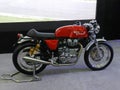 A classic Hd pic of royal enfield continental GT 535. Royalty Free Stock Photo