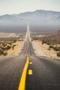 Classic highway scene in the American West Royalty Free Stock Photo