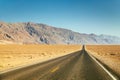 Classic highway scene in the American West Royalty Free Stock Photo
