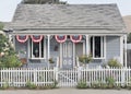 Classic historic american colonial era wooden hous