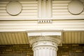 Classic historic architectural details on american building
